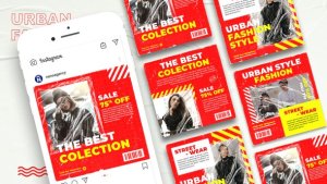 Videohive Trendy Urban Sale Post Product Promo template preview