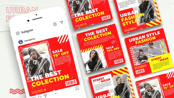 Videohive Trendy Urban Sale Post Product Promo template preview