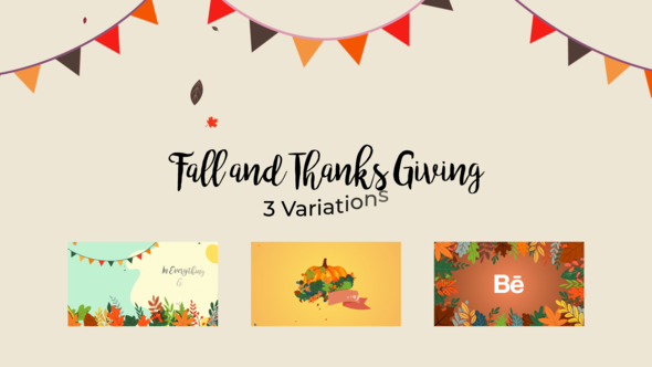 Videohive Fall and Thanksgiving Reveal Logo Stings template preview