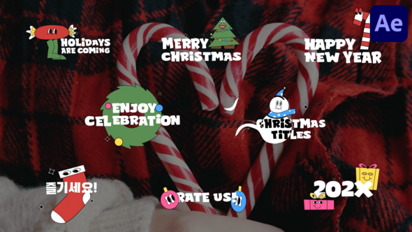 Videohive Christmas And New Year Titles for After Effects Titles template preview