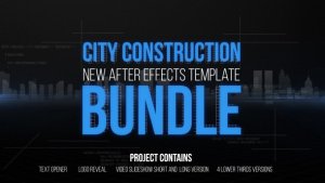 Videohive City Construction Bundle Video Displays template preview