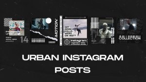 Videohive Urban Instagram Posts Openers template preview