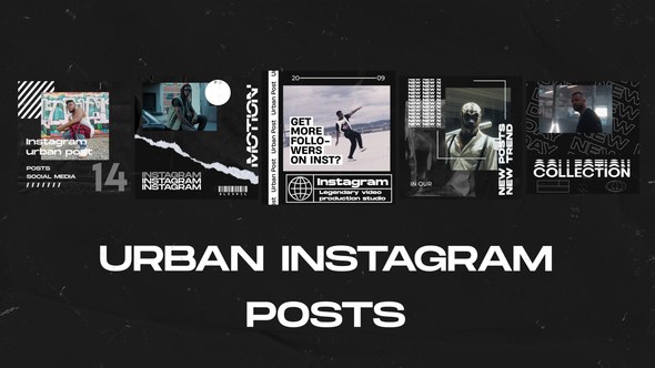 Videohive Urban Instagram Posts Openers template preview