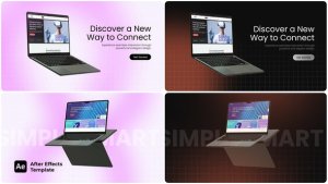 Videohive AI Website Presentation | Laptop Mockup Product Promo template preview