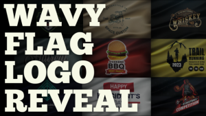 Videohive Wavy Flag Logo Reveal Logo Stings template preview