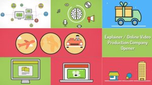 Explainer Video Production Opener Video Displays template preview
