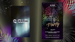 Videohive Animated Nightclub Flyer Template 59515150 Video Displays template preview