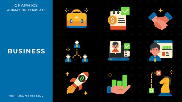 Videohive Business graphic animation template | After Effects Elements template preview