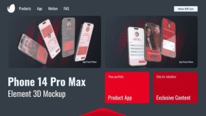 Videohive Animated Phone Mockup for App Promo Product Promo template preview