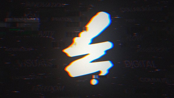 Videohive Glitch Logo Transitions Elements template preview