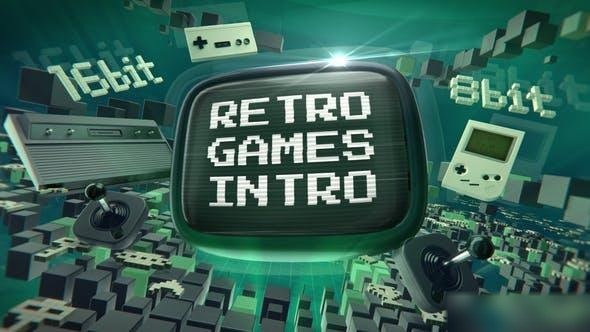 Videohive Retro Games Openers template preview
