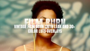 Videohive Vintage Film Burn Light leak and 30+ Luts Overlays Elements template preview