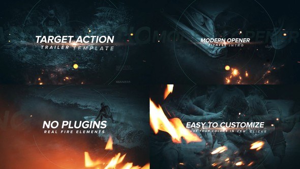 Videohive Target Action Trailer Openers template preview
