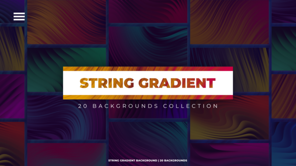 Videohive 20 String Gradient Backgrounds Elements template preview