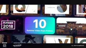 Videohive Summer Typography Vol. 01 Titles template preview