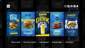 Videohive Food Instagram Stories 43895570 Product Promo template preview