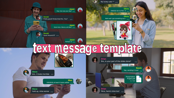 Videohive Text Message 57968330 Titles template preview