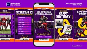 Videohive American Football 46060211 Broadcast-packages template preview