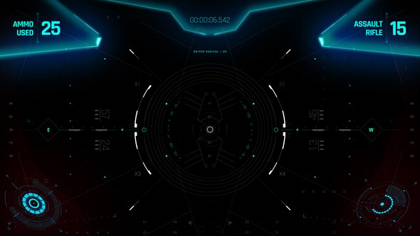 Videohive HUD UI Game Controller Screen 1 Elements template preview