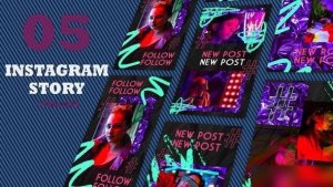 Videohive Dark Paper Texture Instagram Frame After Effects Template Elements template preview