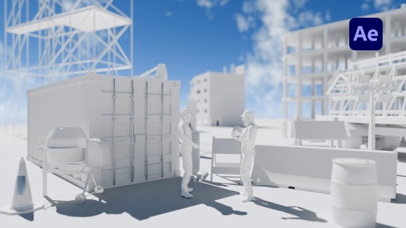 Videohive 3D Construction Logo Reveal 60154840 Broadcast-packages template preview