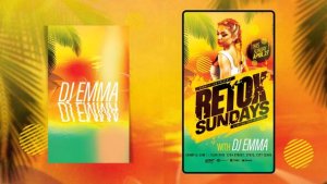 Videohive Animated Tropical Club Flyer Template Video Displays template preview