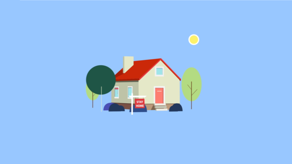 Videohive Stay Home Logo Reveal Openers template preview
