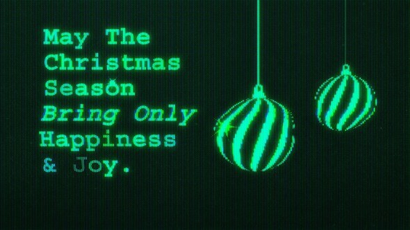 Videohive Christmas Glitch Opener Openers template preview