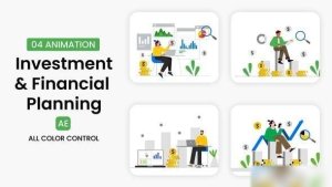 Videohive Investment and Financial Planning Illustration Scene Elements template preview