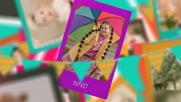 Videohive Kids Birthday Slideshow Openers template preview