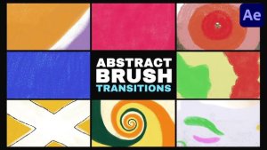 Videohive Abstract Brush Transitions for After Effects Elements template preview