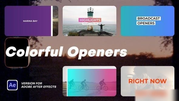 Videohive Colorful Openers 48864352 Openers template preview
