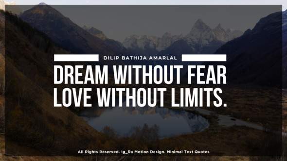 Videohive Minimal Quotes | AE Titles template preview