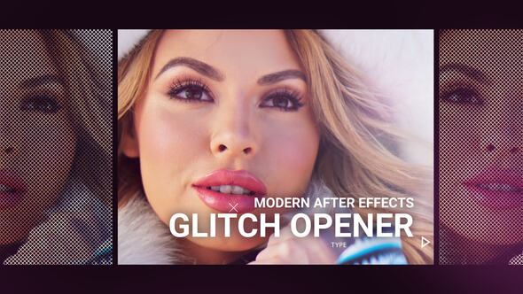 Videohive Modern Glitch Opener 19399117 Video Displays template preview