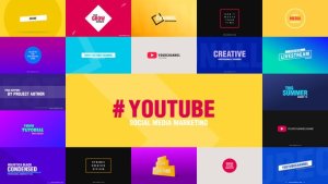 Videohive Youtube Titles for After Effects | Social Media Titles template preview