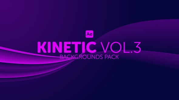 Videohive Kinetic Backgrounds 3 Elements template preview