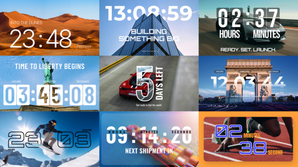 Videohive Light Campaign Countdown Elements template preview