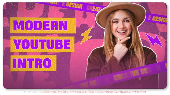 Videohive Youtube Dynamical Intro Openers template preview