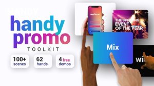 Videohive Handy Promo Kit | Touch Stomp Typography & Slideshow Toolkit Openers template preview