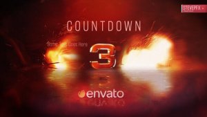 Videohive Fire Countdown Logo Elements template preview