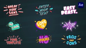 Videohive Cartoon Titles [After Effects] Titles template preview