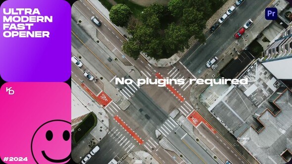 Multiscreen Opener 2.0 mogrT Premiere Pro template preview