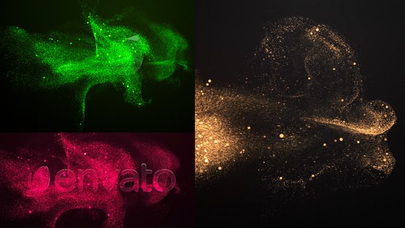 Videohive Particle Sand Logo Reveal Logo Stings template preview