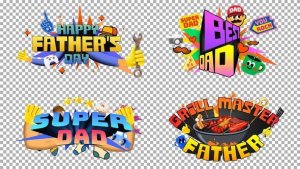 Videohive FatherвЂ™s Day Promo Titles & Elements Titles template preview