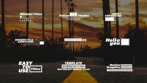 Videohive Modern Titles | AE | 57013599 Titles template preview