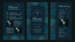 Videohive Cocktail Bar Video Template Video Displays template preview