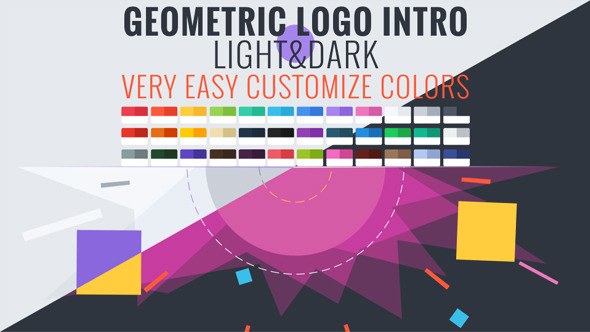 Videohive Geometric Logo Intro Logo Stings template preview
