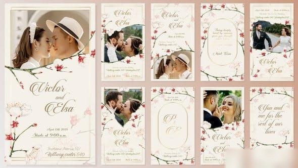 Videohive Wedding Invitation Instagram Stories 44874801 Openers template preview