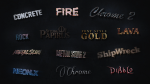 3D Text Styles Cinematic Trailer ToolKit Video Displays template preview