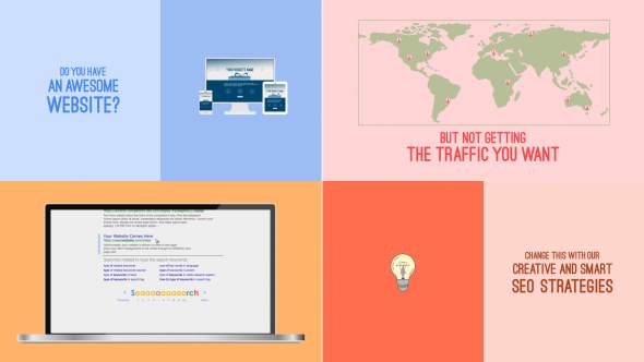 Videohive SEO Presentation Openers template preview